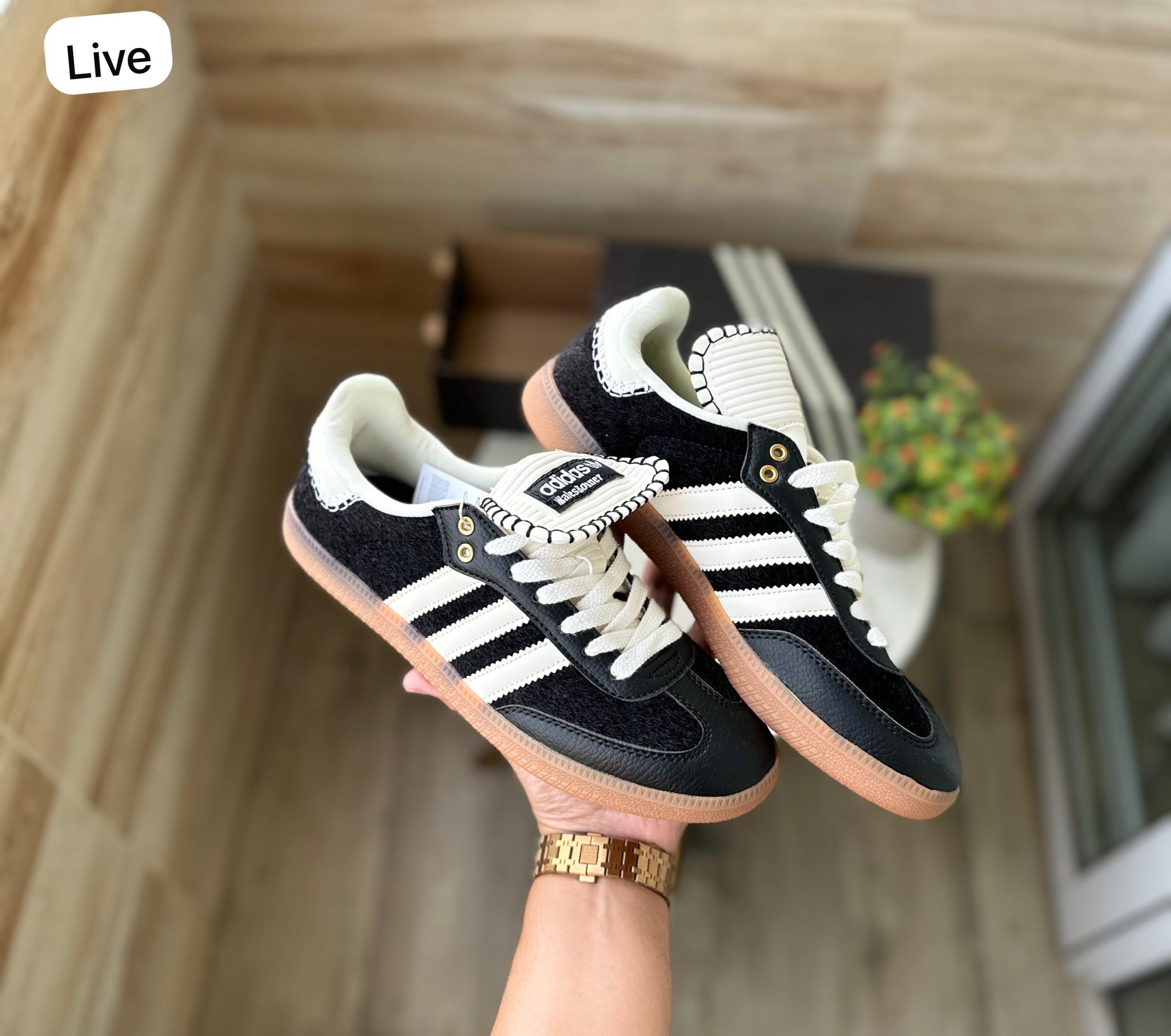 ADIDAS WALES BONNER SAMBA PONY TONAL LOW TRAINERS