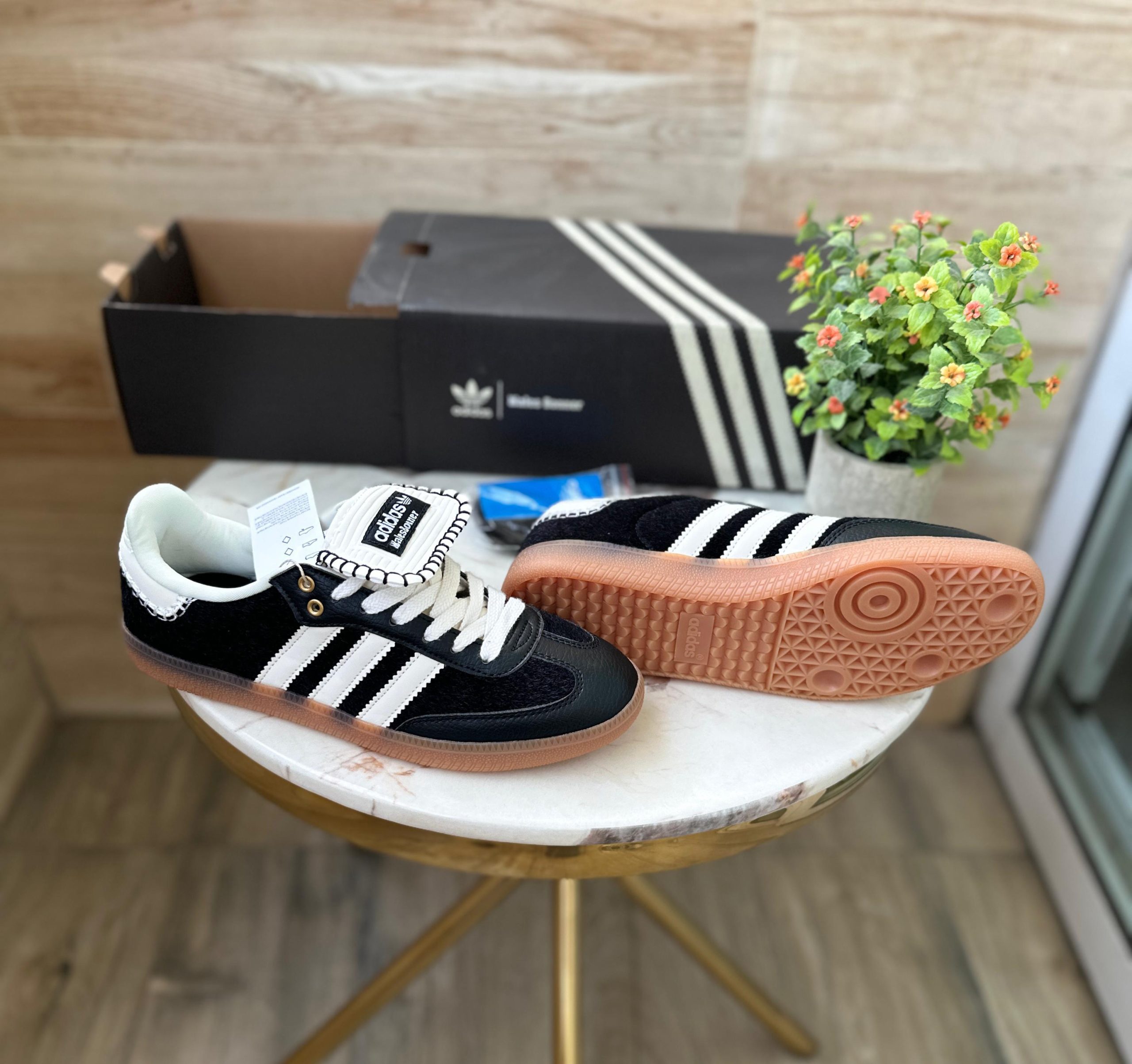 ADIDAS WALES BONNER SAMBA PONY TONAL LOW TRAINERS - Image 2