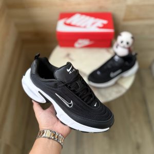 BUY FIRST COPY NIKE AIRMAX PORTAL TRAINER BLACK WHITE SHOES FOR MEN