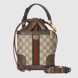 GUCCI Ophidia Gg Canvas Bucket Bag With box -Authenticated with bill