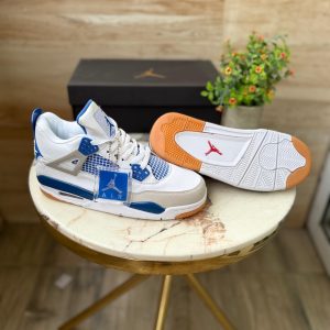 1ST Copy Air Jordans Retro 4 MILITARY BLUE for Mans