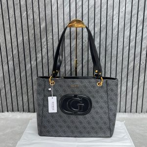 FIRST COPY Guess Geometric Printed Tote Bag