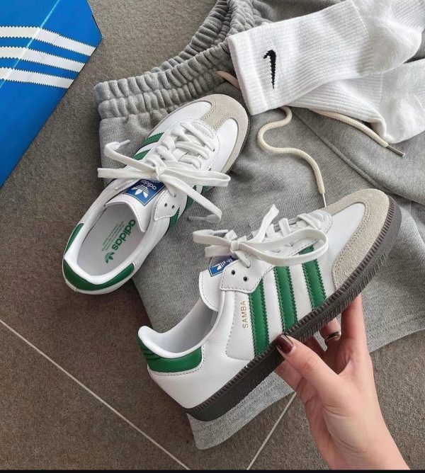 First Copy Adidas Samba “White Green”