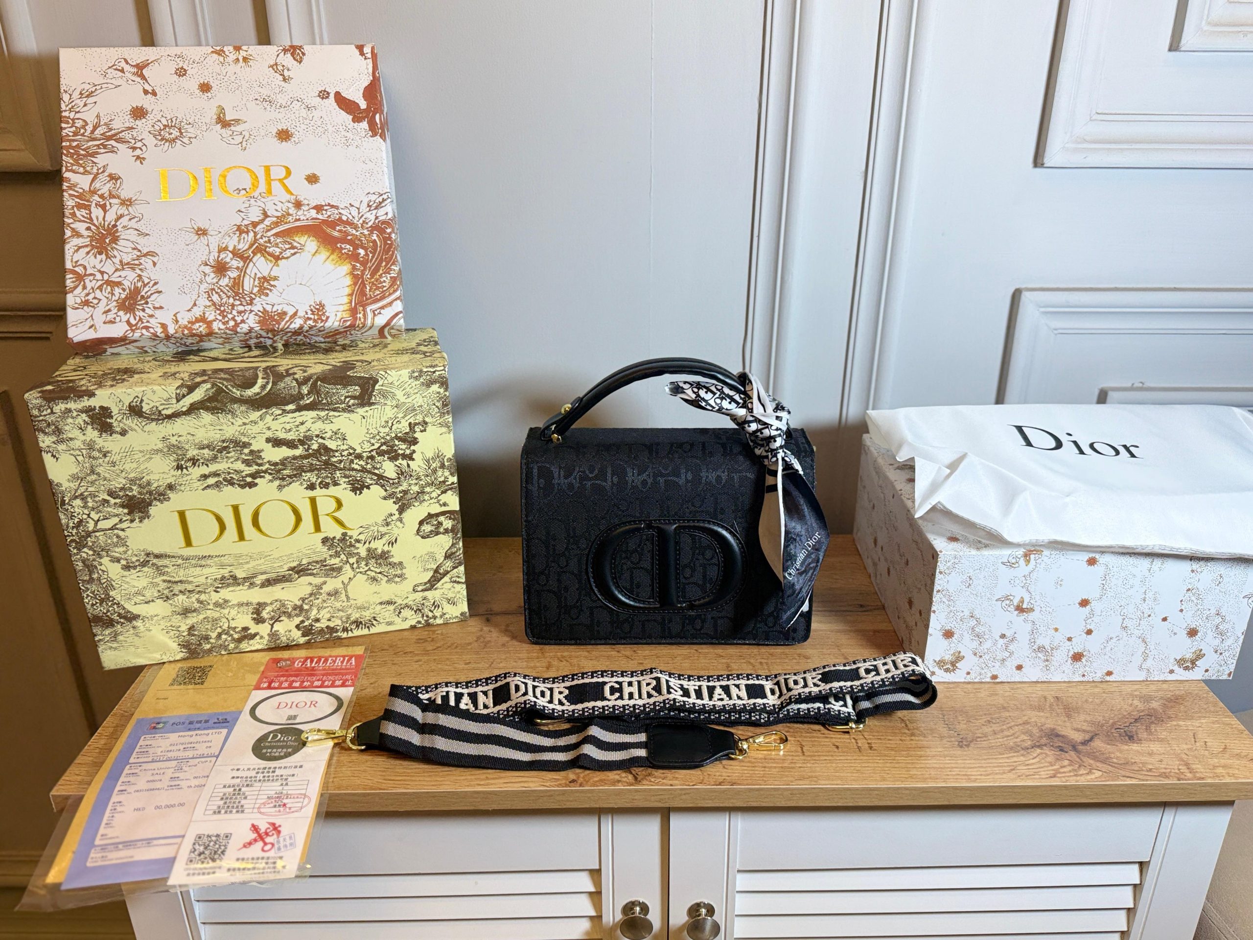 First Copy Christian Dior J’adior Black Ribbon CD Bag