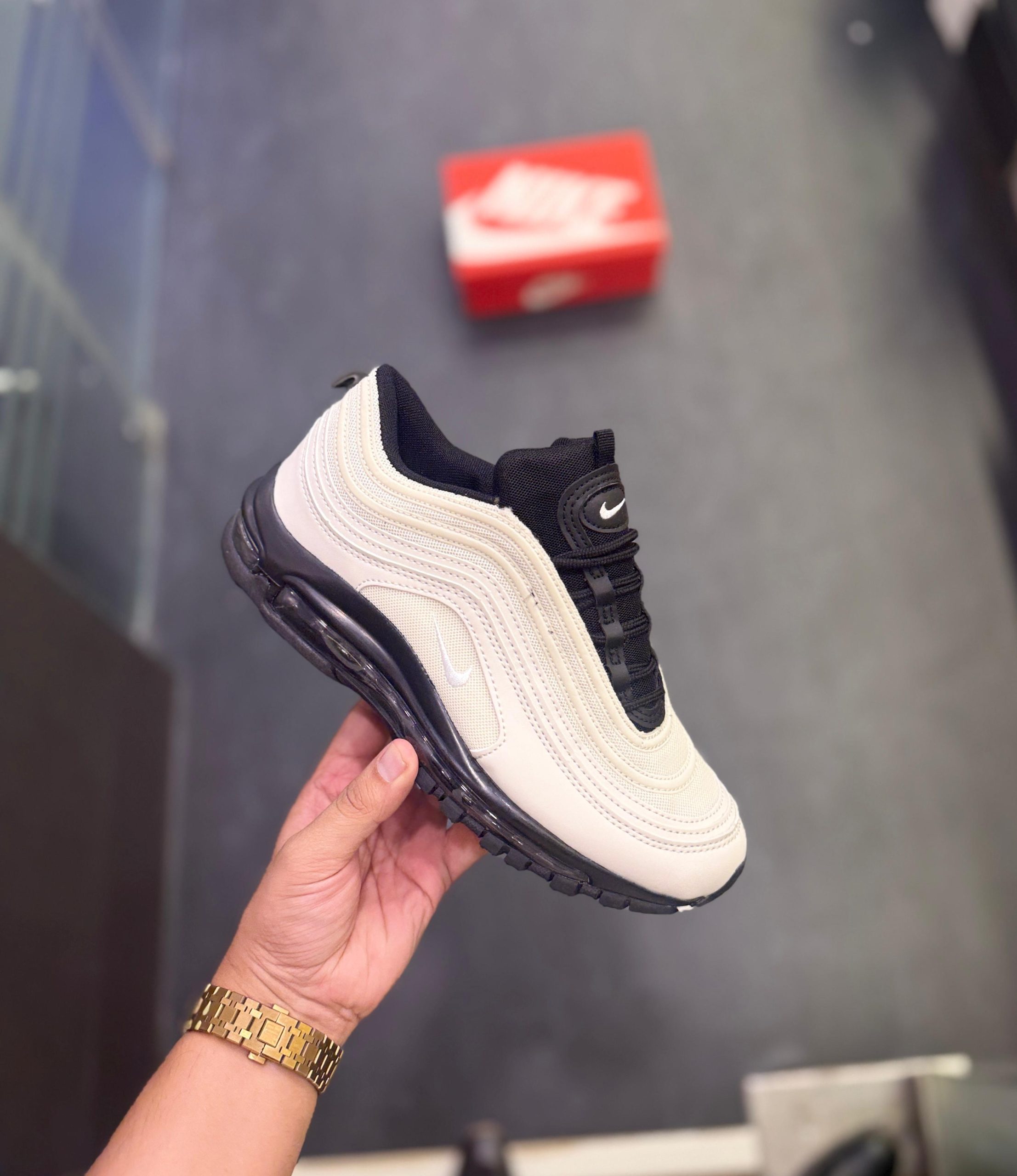 FIRST COPY Nike Air Max 97 Light Bone | Premium Replica Sneakers India - Image 2