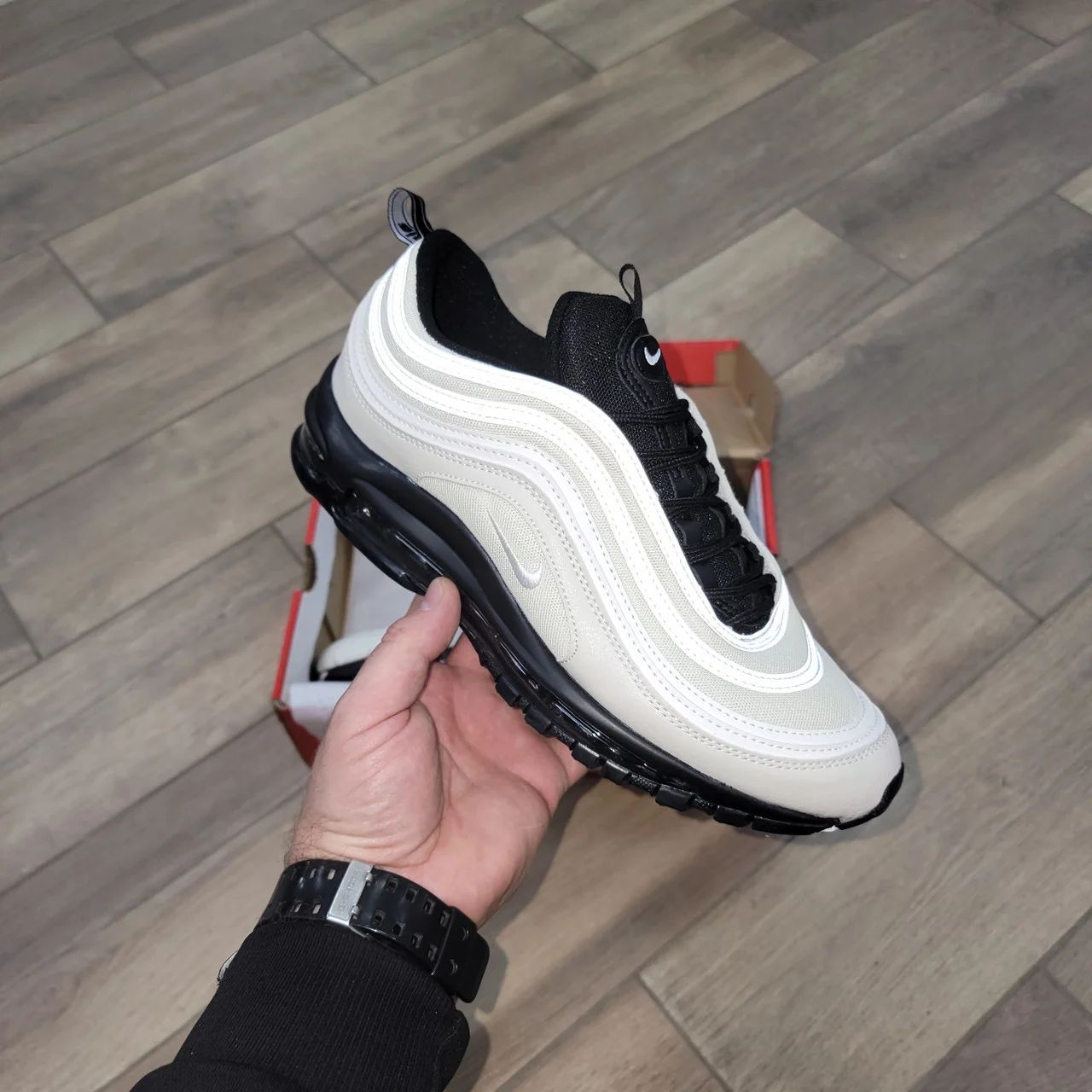 FIRST COPY Nike Air Max 97 Light Bone | Premium Replica Sneakers India - Image 6