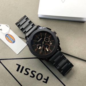 Fossil Machine Chronograph Black Dial Men's Watch  First Copy Premium