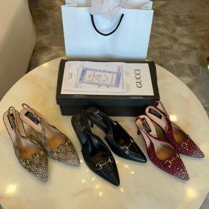 First Copy Gucci Leather Heels