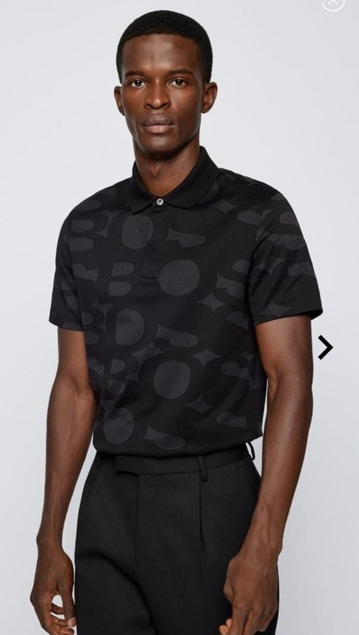 First Copy Hugo Boss Premium Lycra Polo T-Shirt for Men