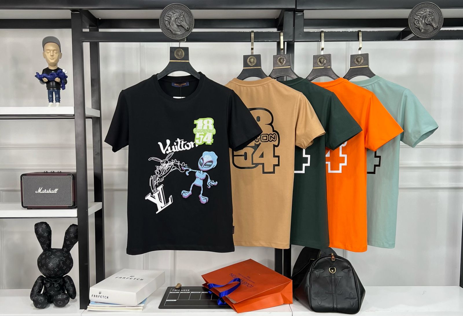 First Copy Louis Vuitton Exclusive Cotton Lycra Round Neck T-Shirt - Image 12