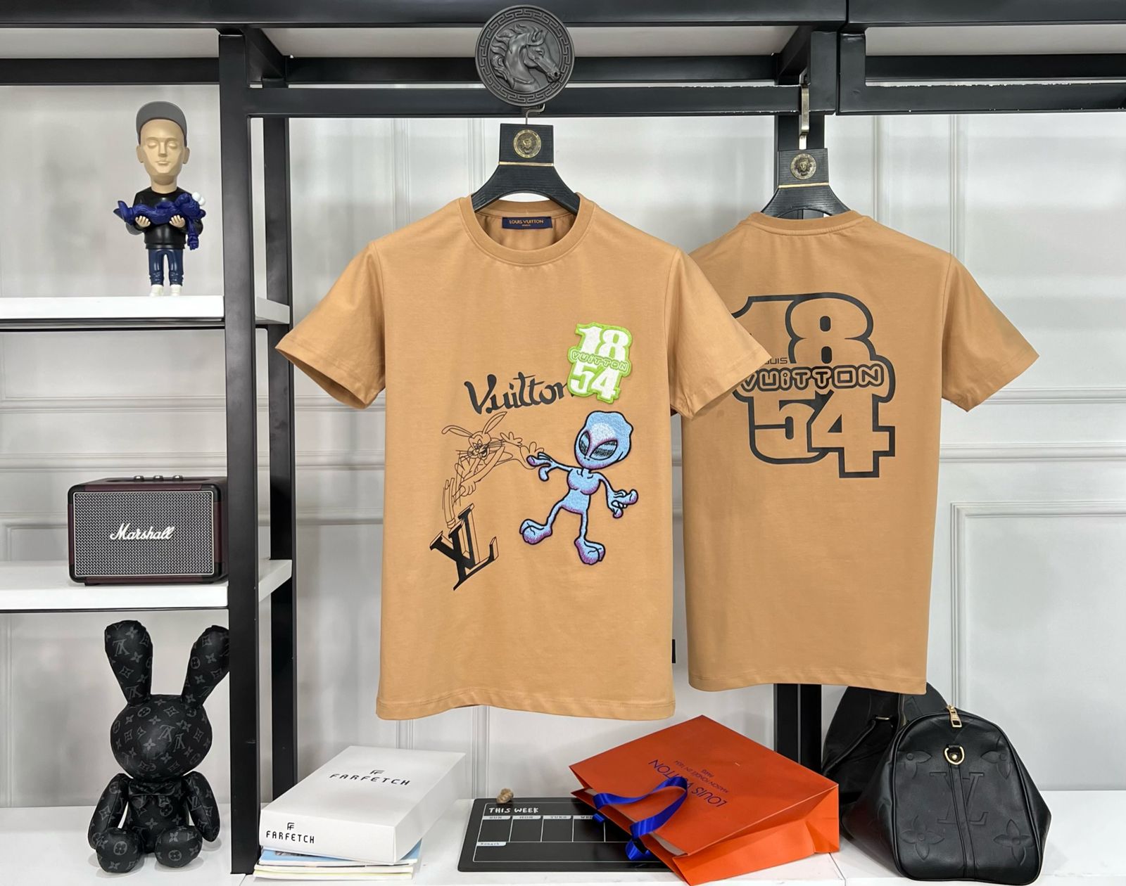 First Copy Louis Vuitton Exclusive Cotton Lycra Round Neck T-Shirt - Image 9