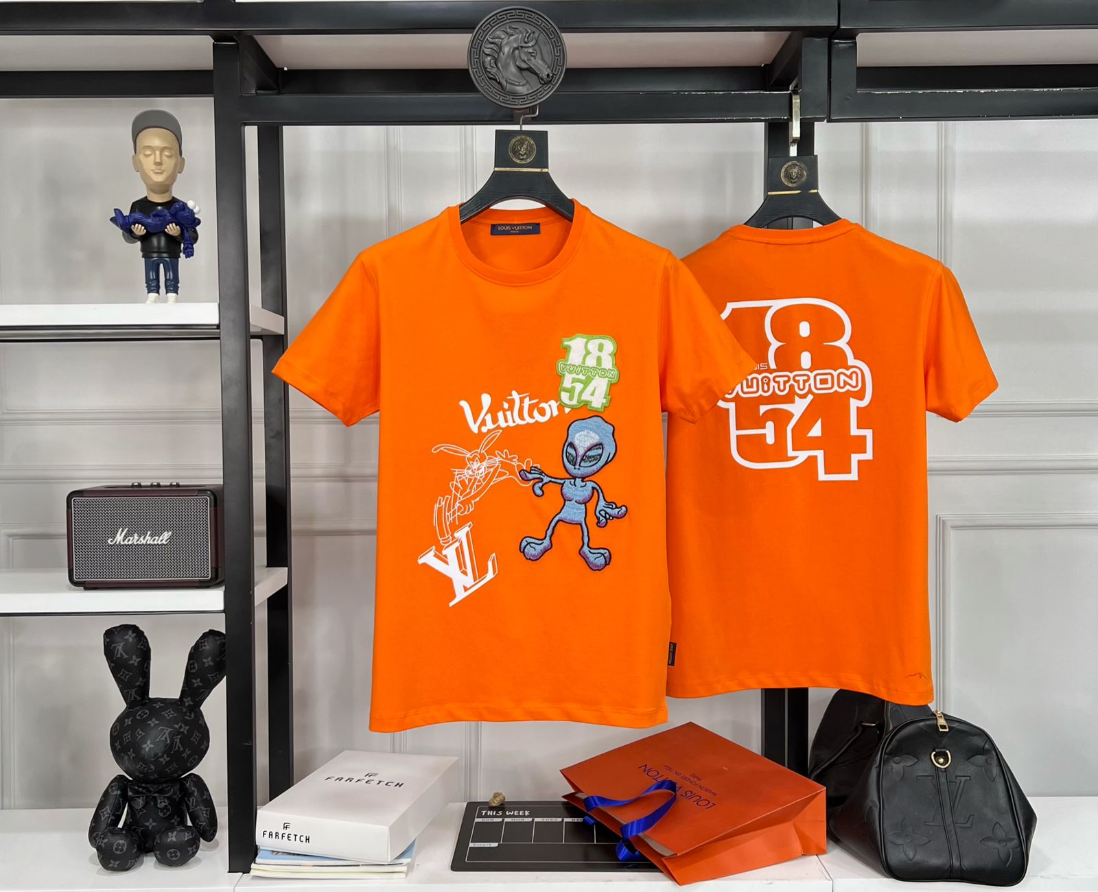 First Copy Louis Vuitton Exclusive Cotton Lycra Round Neck T-Shirt - Image 8