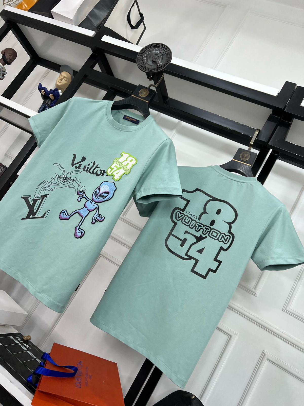 First Copy Louis Vuitton Exclusive Cotton Lycra Round Neck T-Shirt - Image 7