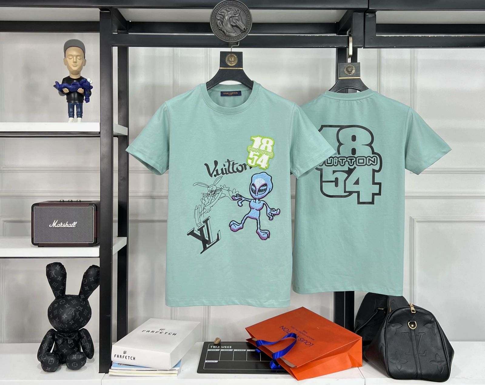 First Copy Louis Vuitton Exclusive Cotton Lycra Round Neck T-Shirt - Image 10