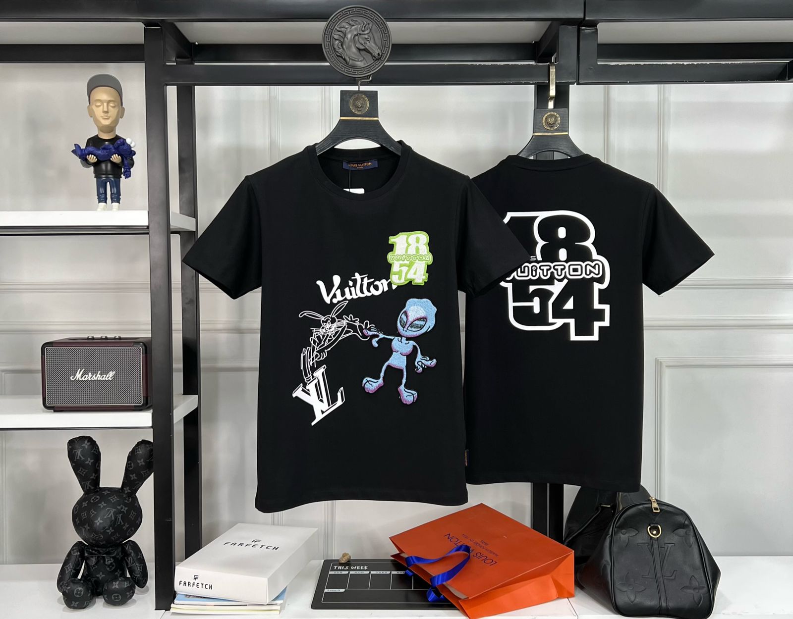 First Copy Louis Vuitton Exclusive Cotton Lycra Round Neck T-Shirt - Image 6