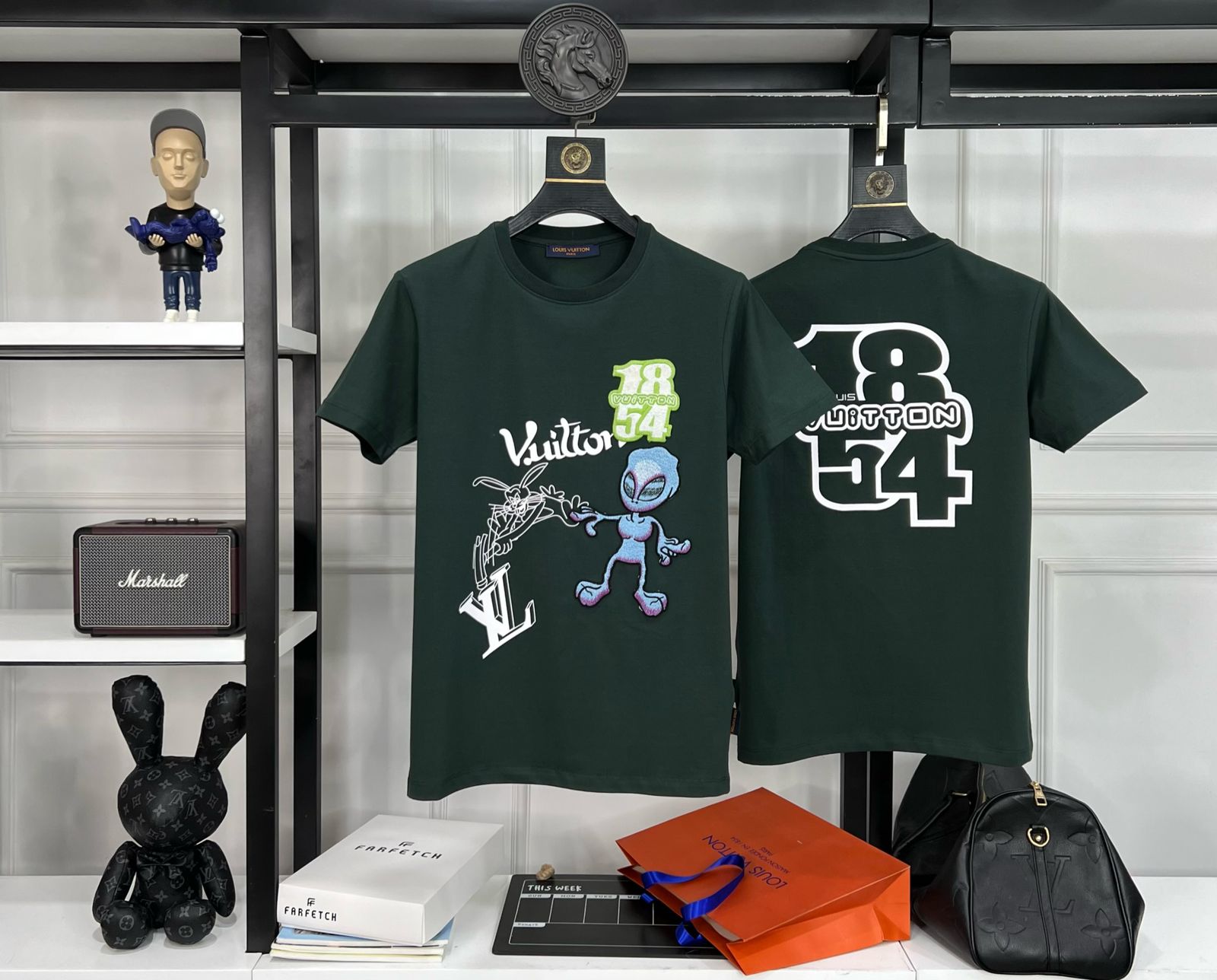 First Copy Louis Vuitton Exclusive Cotton Lycra Round Neck T-Shirt - Image 5