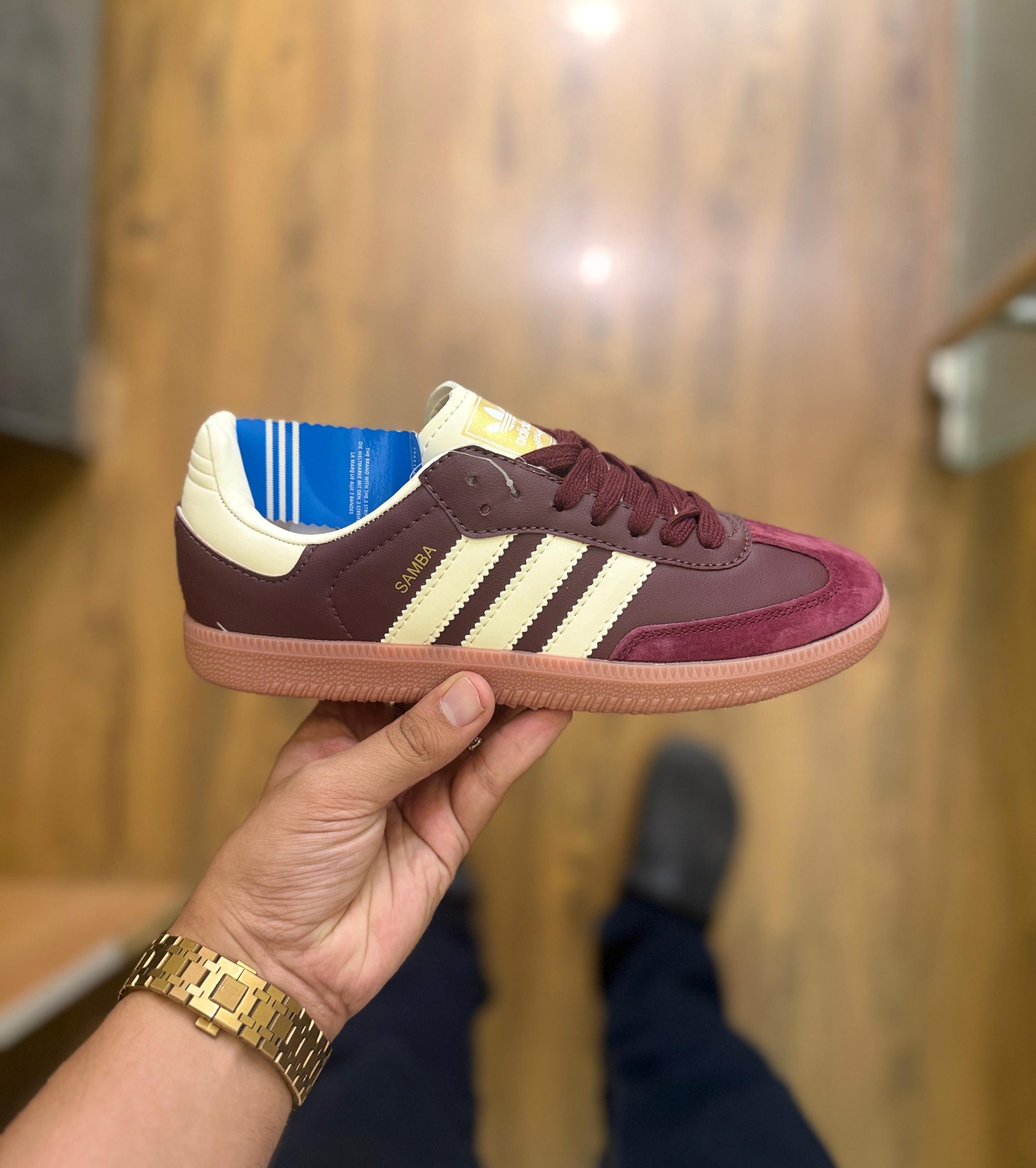First Copy Adidas Originals Samba Maroon - Image 2