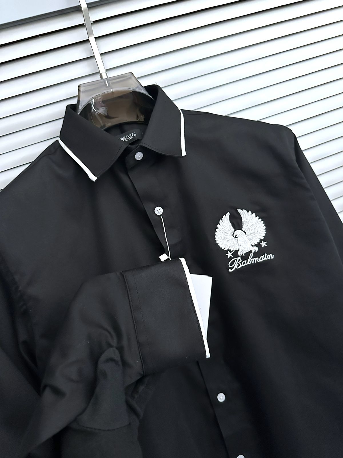 First Copy Balmain Paris Original Stock Premium Cotton Shirt for Men - Image 10
