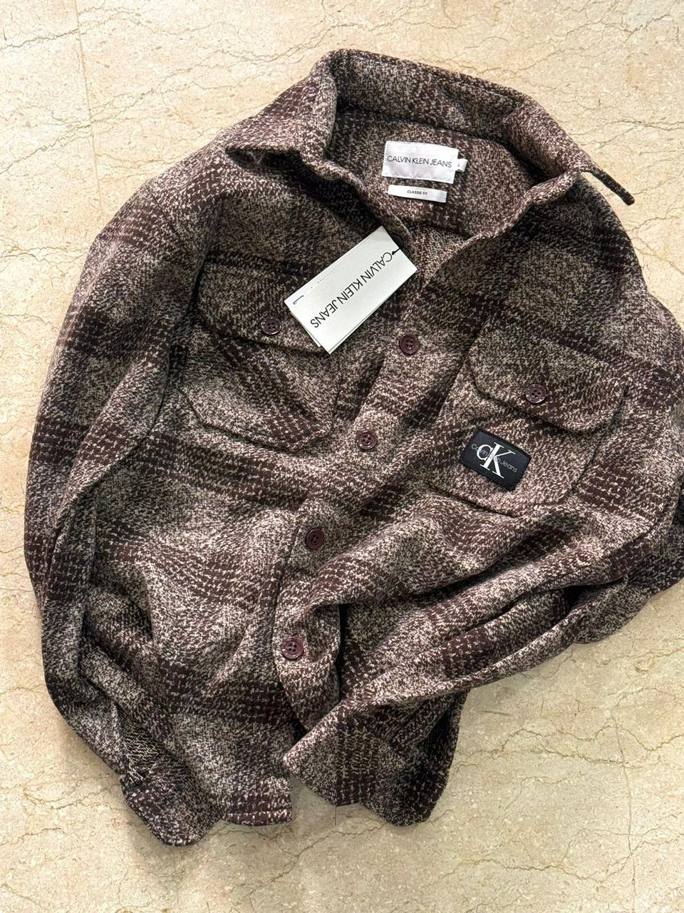 First Copy Calvin Klein Imported Heavy Shacket - Image 2