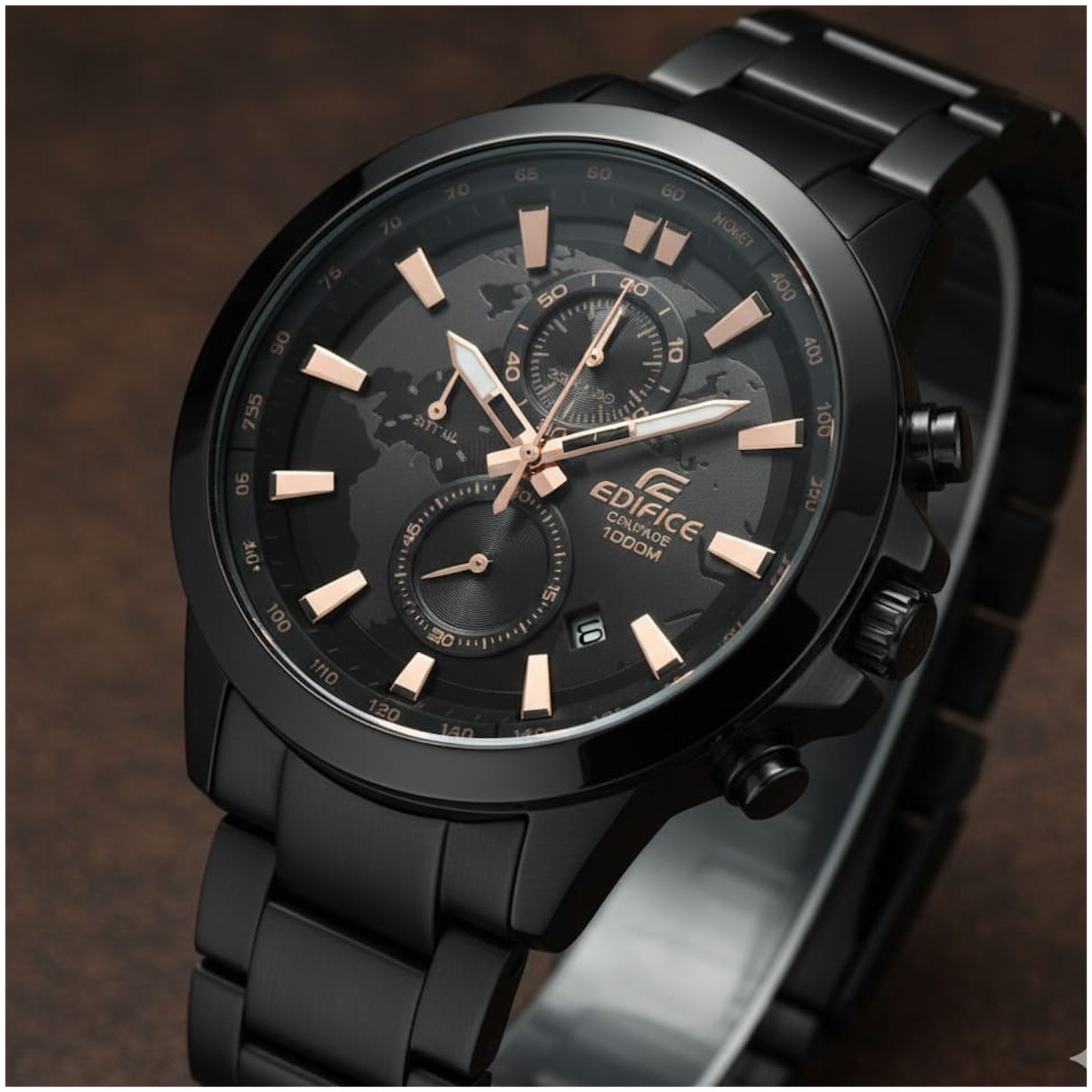First Copy Casio Edifice EX295 World Map Chronograph Watch for Men