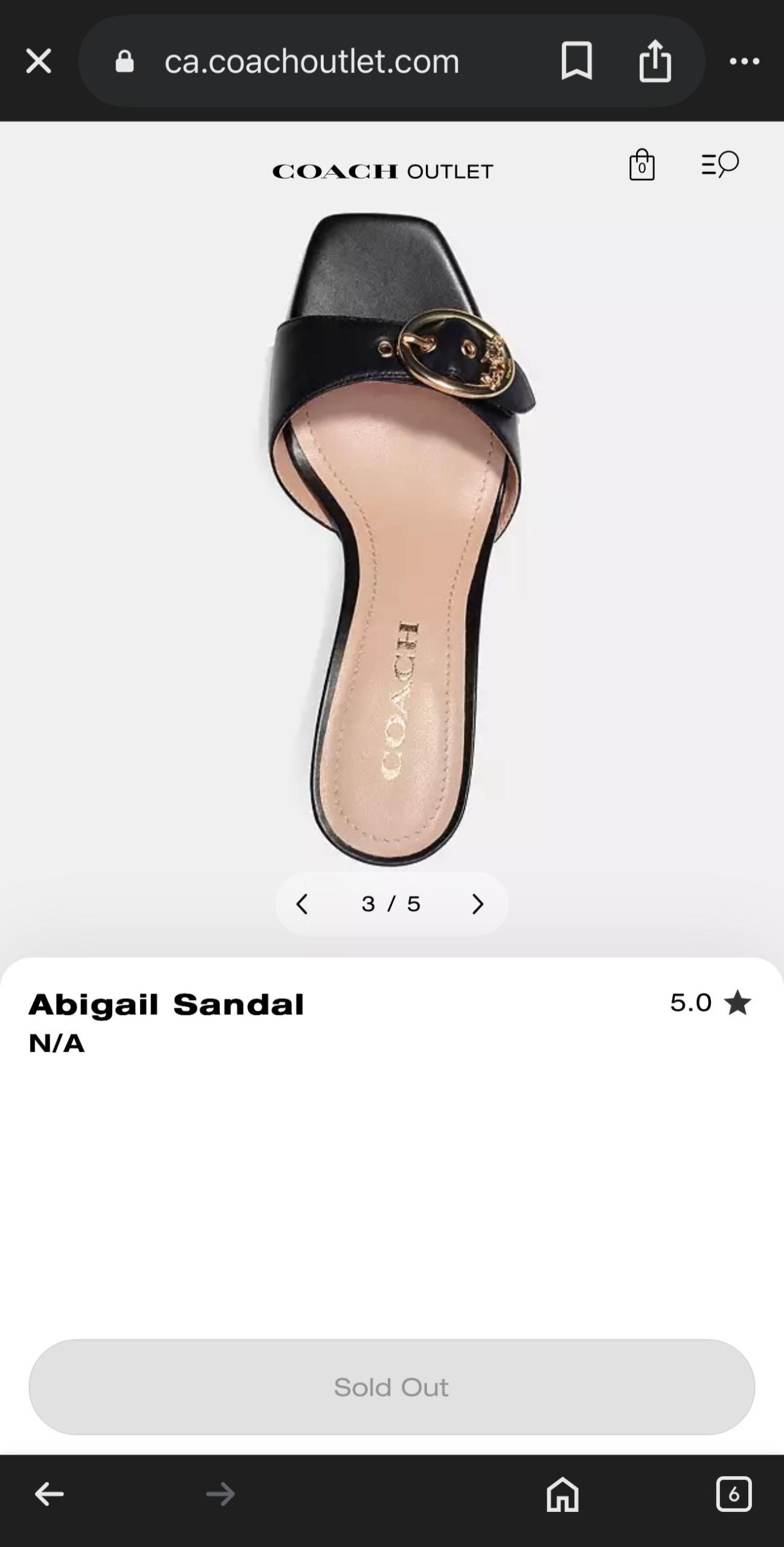 First Copy Coach Abigail Sandal - Image 3