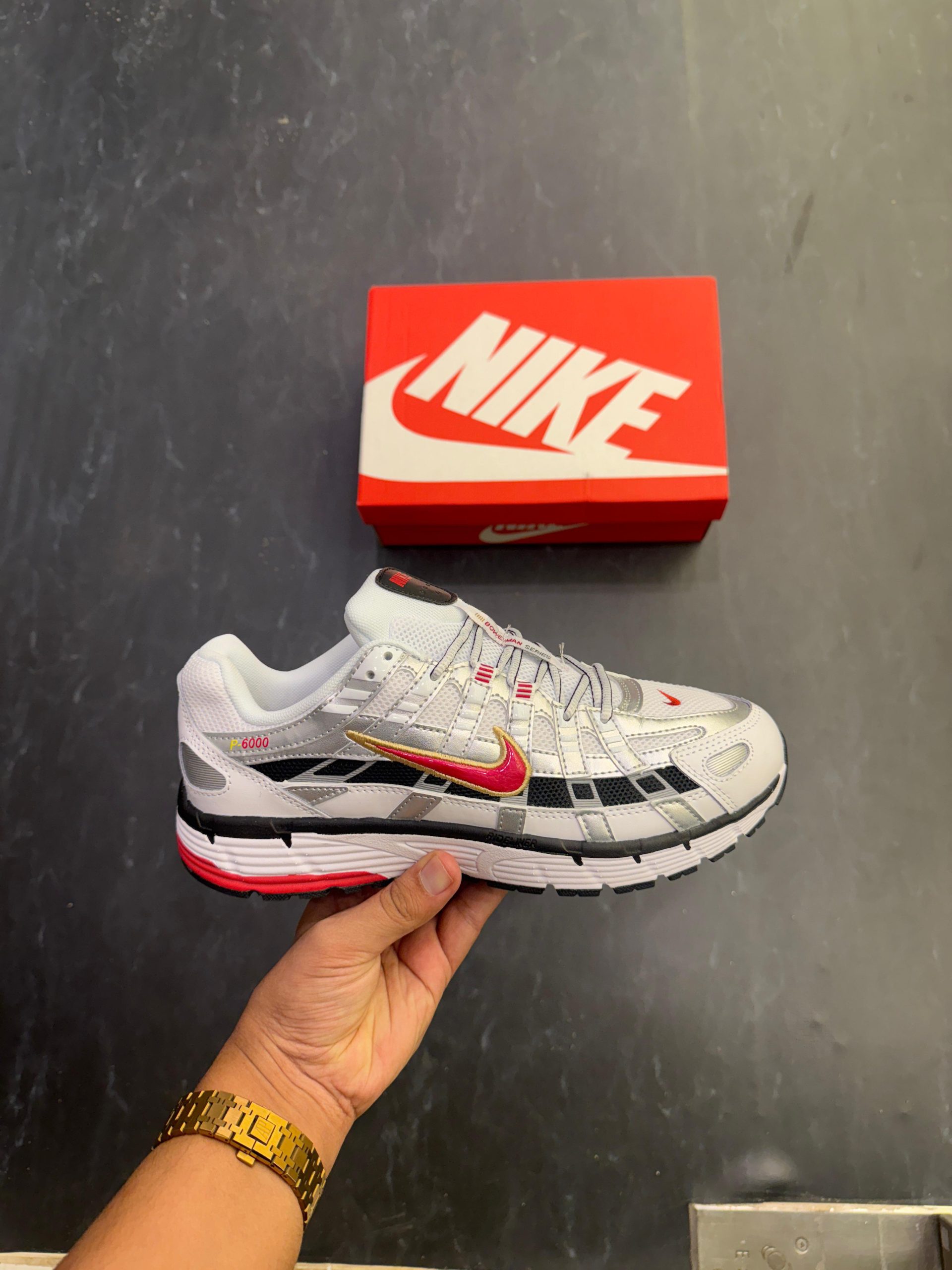 First Copy Nike P-6000 Trainer Metallic Red