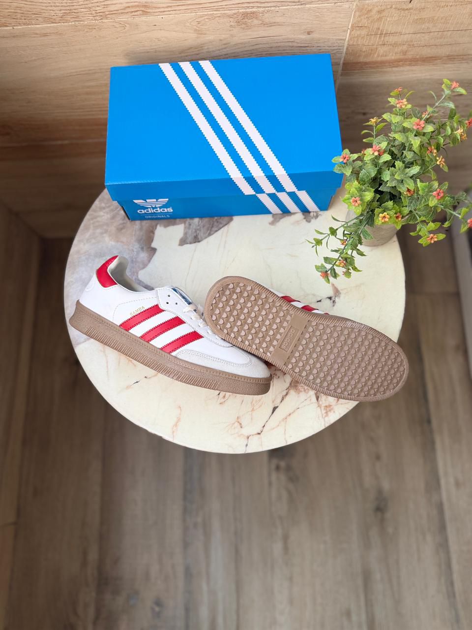 First Copy Adidas Originals Samba White Red XLG - Image 2
