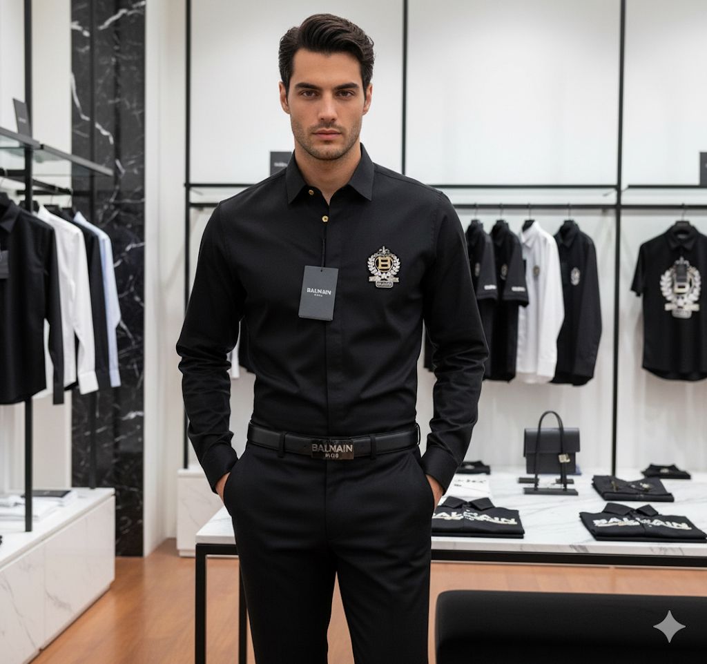 First Copy Balmain Paris Club Wear Shirts for Men - Image 13