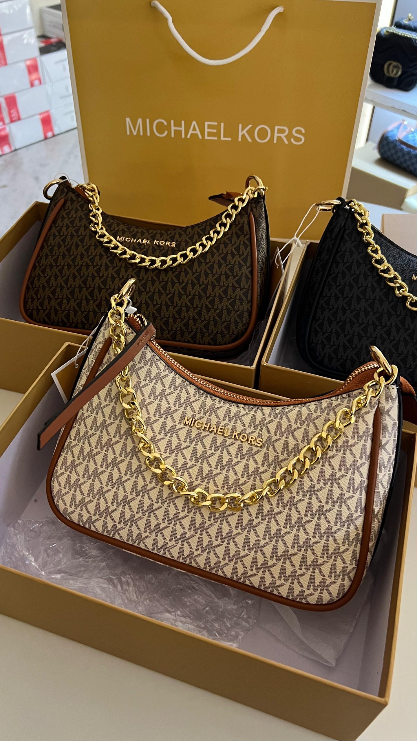First Copy MK Half Moon Shoulder Sling Bag - Image 2