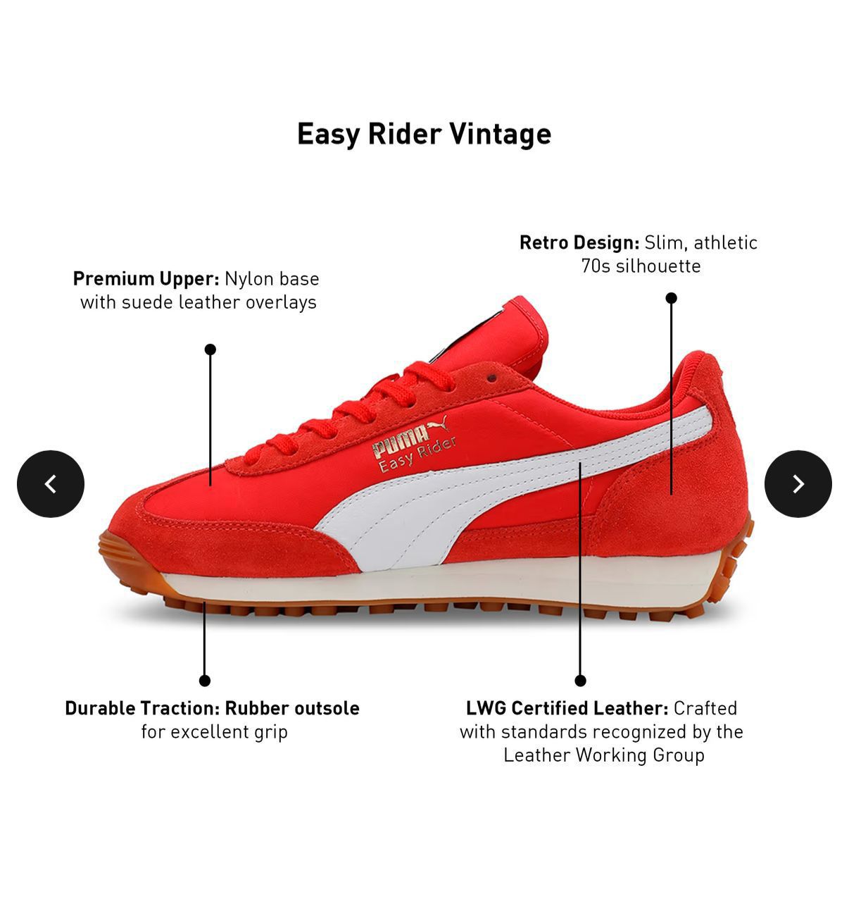 First Copy Puma Easy Rider Red - Image 4