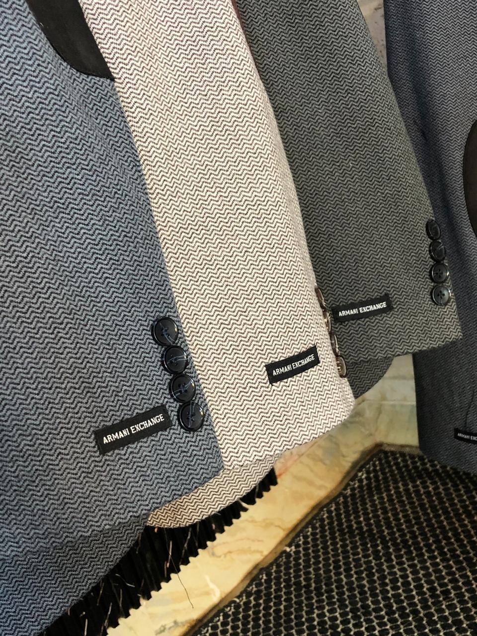 First Copy Armani Italian Tweed Wool Blazer for Men - Image 3