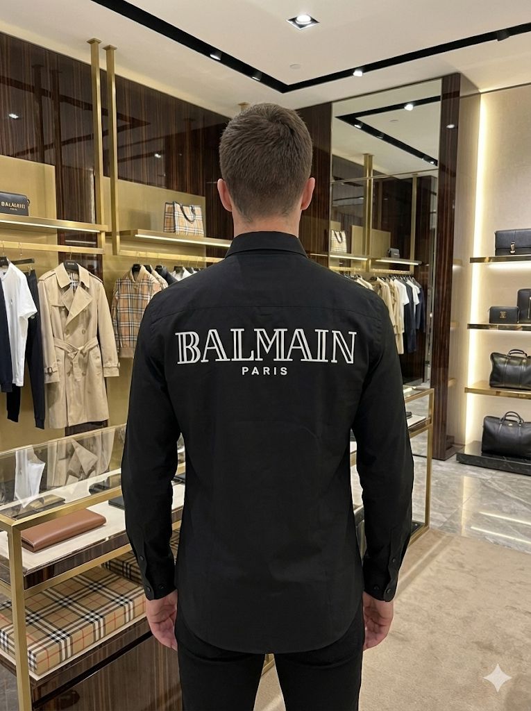 First Copy Burberry & Balmain Paris Original Cotton Lycra Premium Shirts - Image 11