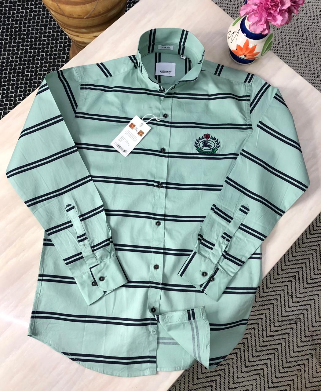 First Copy Burberry Cotton Fabric Shirt - Image 15