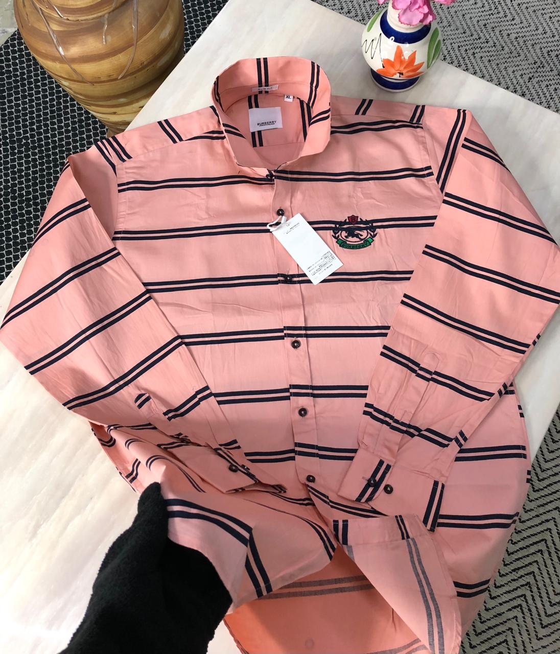 First Copy Burberry Cotton Fabric Shirt - Image 4