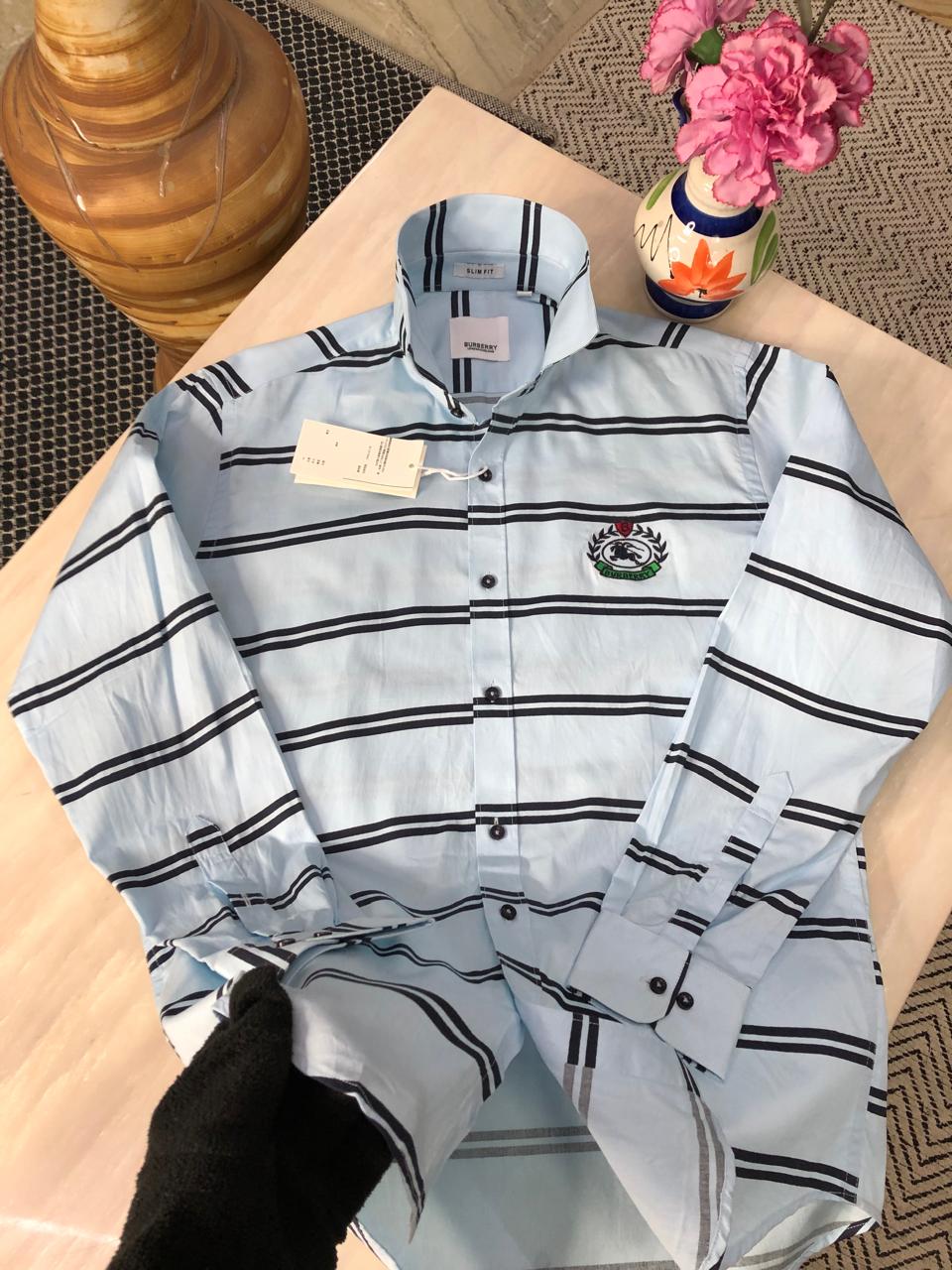 First Copy Burberry Cotton Fabric Shirt - Image 9
