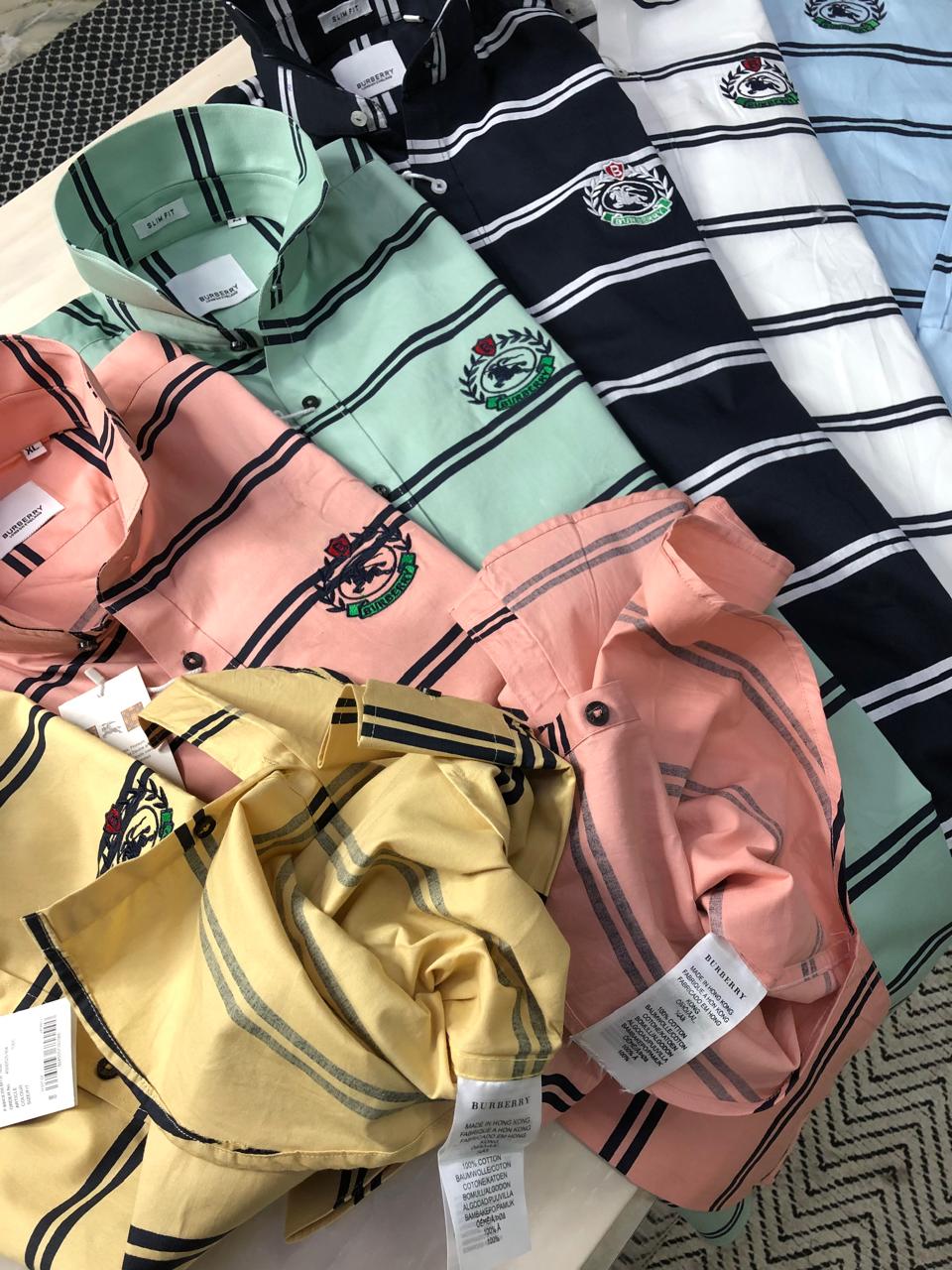 First Copy Burberry Cotton Fabric Shirt - Image 7