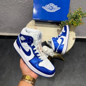 FIRST COPY AIR JORDANS RETRO 1 MID ROYAL BLUE SNEAKERS